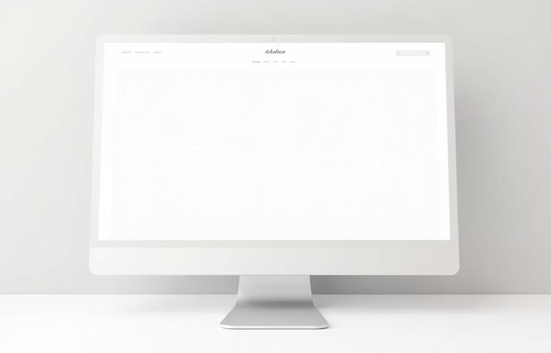 Screenshot preview of a redesigned modern e-commerce website homepage
